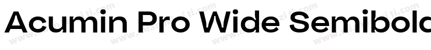Acumin Pro Wide Semibold字体转换